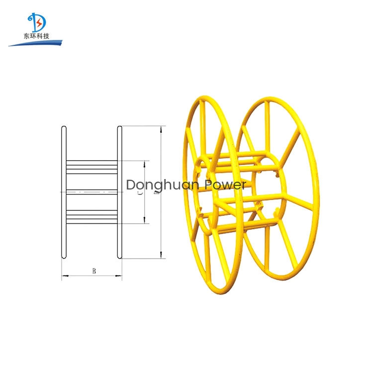 China Brake Frame Electric Wire Rope Reel Stand for Supporting